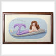 cross stitch pattern Sunbathing Mermaid - Estelle