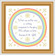 cross stitch pattern Glory He Will Give Us