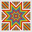 cross stitch pattern Glowing Star