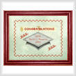 cross stitch pattern Graduation Memories