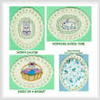 cross stitch pattern Hoppy Easter