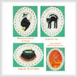 cross stitch pattern Howl-O-Ween Trio