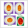 cross stitch pattern Jack-O-Lanterns