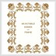 cross stitch pattern Monkey Border/Frame - Adjustable