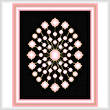 cross stitch pattern Rose Quartz and Gold