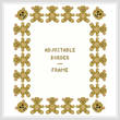 cross stitch pattern Teddy Bear Border/Frame - Adjustable
