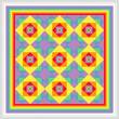 cross stitch pattern Expanding Triangles