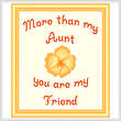 cross stitch pattern Aunt - Friend
