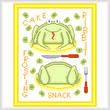 cross stitch pattern Cakes as Critters - Frog