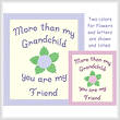 cross stitch pattern Grandchild - Friend