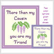 cross stitch pattern Cousin - Friend