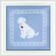 cross stitch pattern Lace Pup
