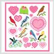 cross stitch pattern Love Bird Images