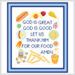 cross stitch pattern Child's Meal Prayer