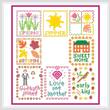cross stitch pattern Mini-Sampler Collection