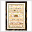 cross stitch pattern Noah's Ark  Sampler