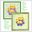 cross stitch pattern Entwined Flowers