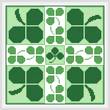 cross stitch pattern Shamrocks