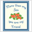 cross stitch pattern Son - Friend