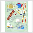 cross stitch pattern Sports Images - Set 3