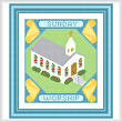 cross stitch pattern Sunday - Worship