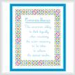 cross stitch pattern Common Sense