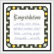 cross stitch pattern Congratulations