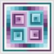 cross stitch pattern Rotating Squares