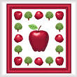 cross stitch pattern Apples