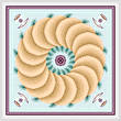 cross stitch pattern French Cruller with Mint Tea
