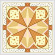 cross stitch pattern Reuben - Brown Accents