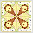 cross stitch pattern Reuben - Green Accents
