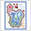 cross stitch pattern Spring Dragon