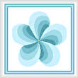 cross stitch pattern Twirl Around - Turquoise
