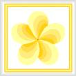 cross stitch pattern Twirl Around - Yellow
