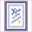 cross stitch pattern God Is the Answer