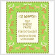 cross stitch pattern Deer Mat/Border/Frame for 5x7 insert