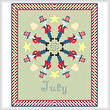 cross stitch pattern July - Patriotic Images