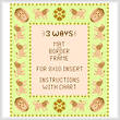 cross stitch pattern Lion Mat-Border-Frame for 8x10 insert