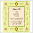 cross stitch pattern Lioness Mat-Border-Frame for 8x10 insert