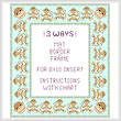 cross stitch pattern Monkey Mat-Border-Frame for 8x10 insert