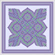 cross stitch pattern Purple Mountain Majesties