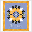 cross stitch pattern October - Halloween