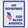 cross stitch pattern We Remember