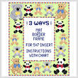 cross stitch pattern Teddy Mat/Border/Frame for 5x7 insert