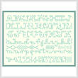 cross stitch pattern Extravagant Alphabet Plus