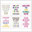 cross stitch pattern 8 x 10 Insert Assortment