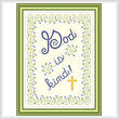 cross stitch pattern God Is Kind