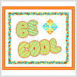 cross stitch pattern Be Cool