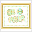 cross stitch pattern Be Fair